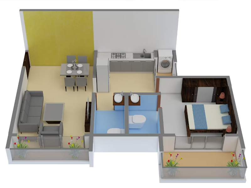 1 BHK Interior